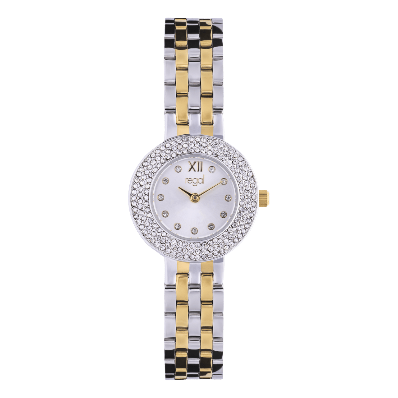 Regal Geschenkset Armbanduhr mit kostenloser Halskette, zweifarbig