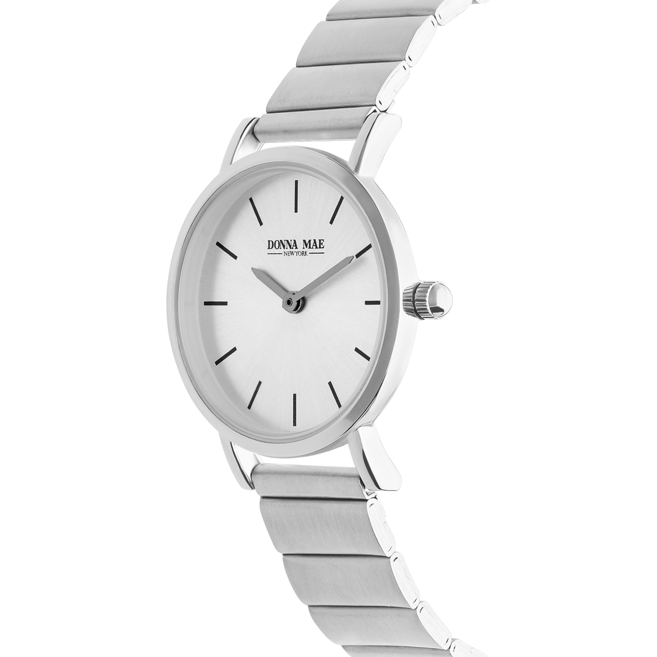 Donna Mae horloge zilverkleurig