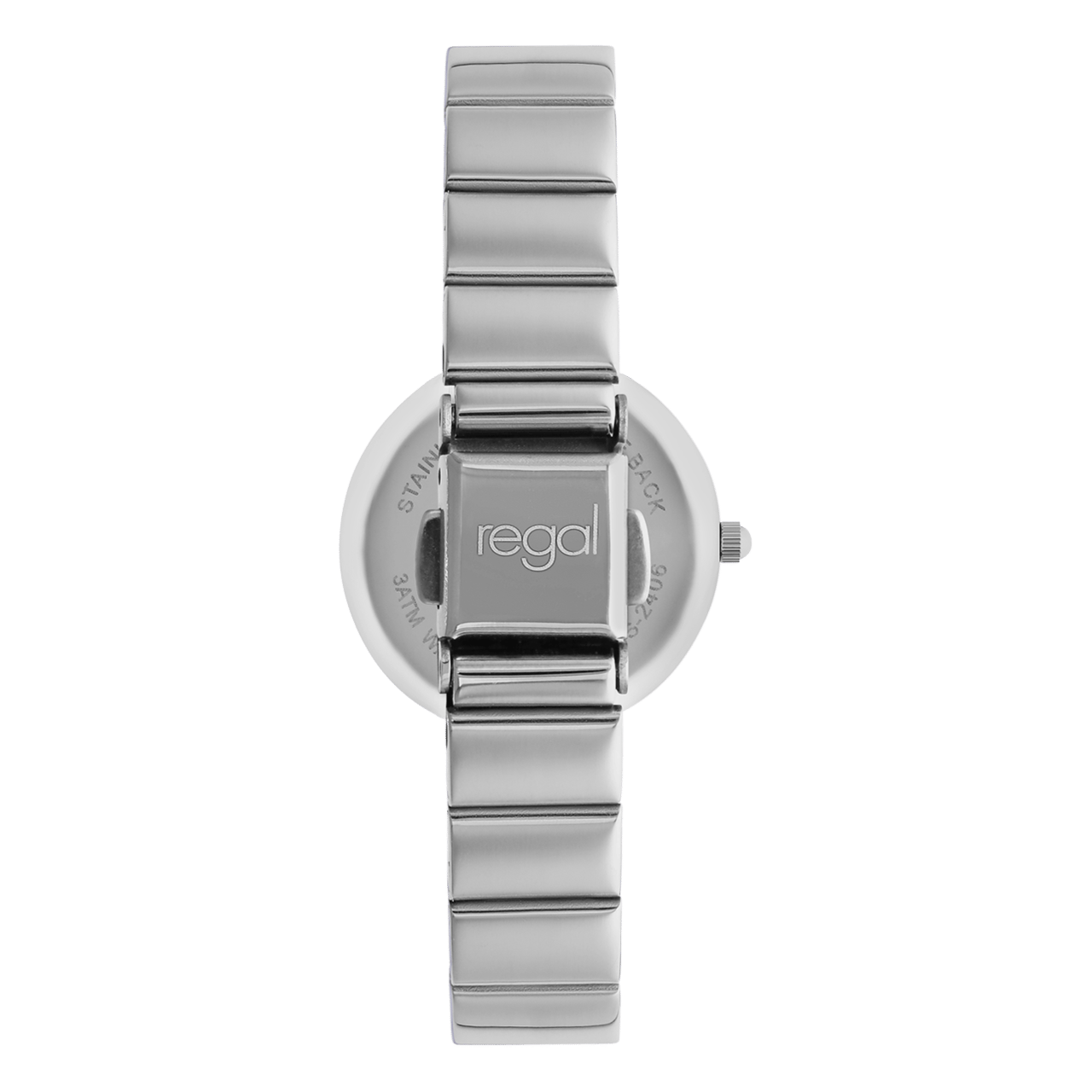 Regal horloge blauwe wijzerplaat met steentjes
