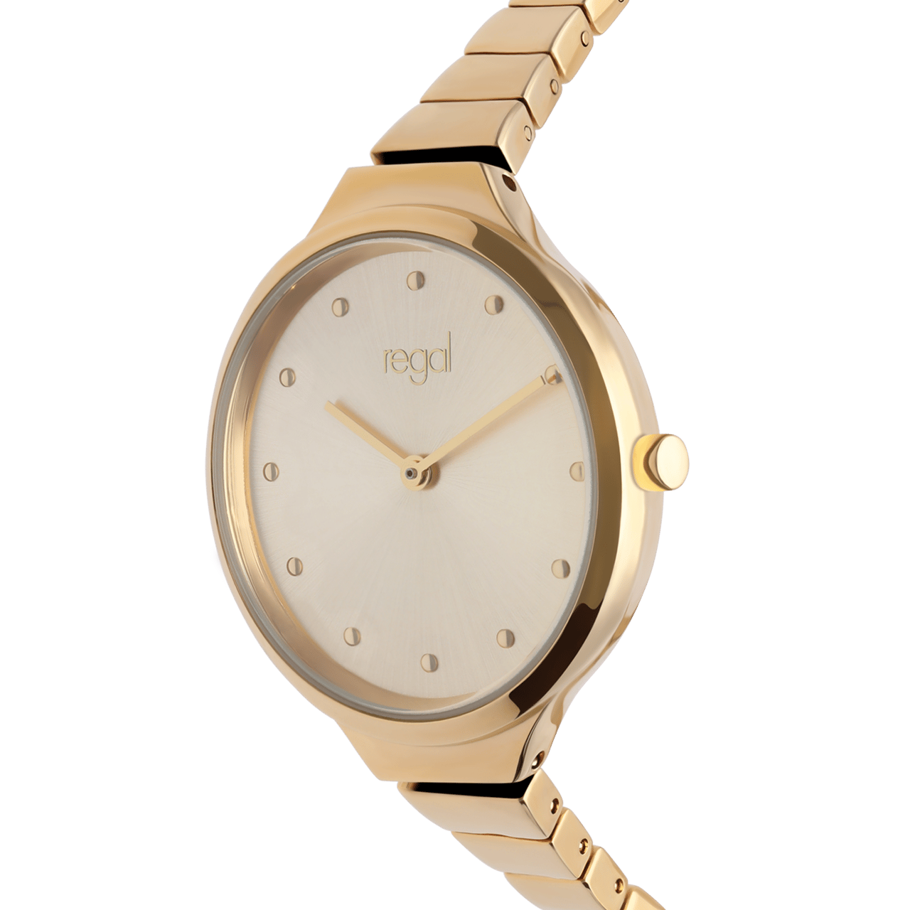 Regal Armbanduhr für Damen, goldfarben
