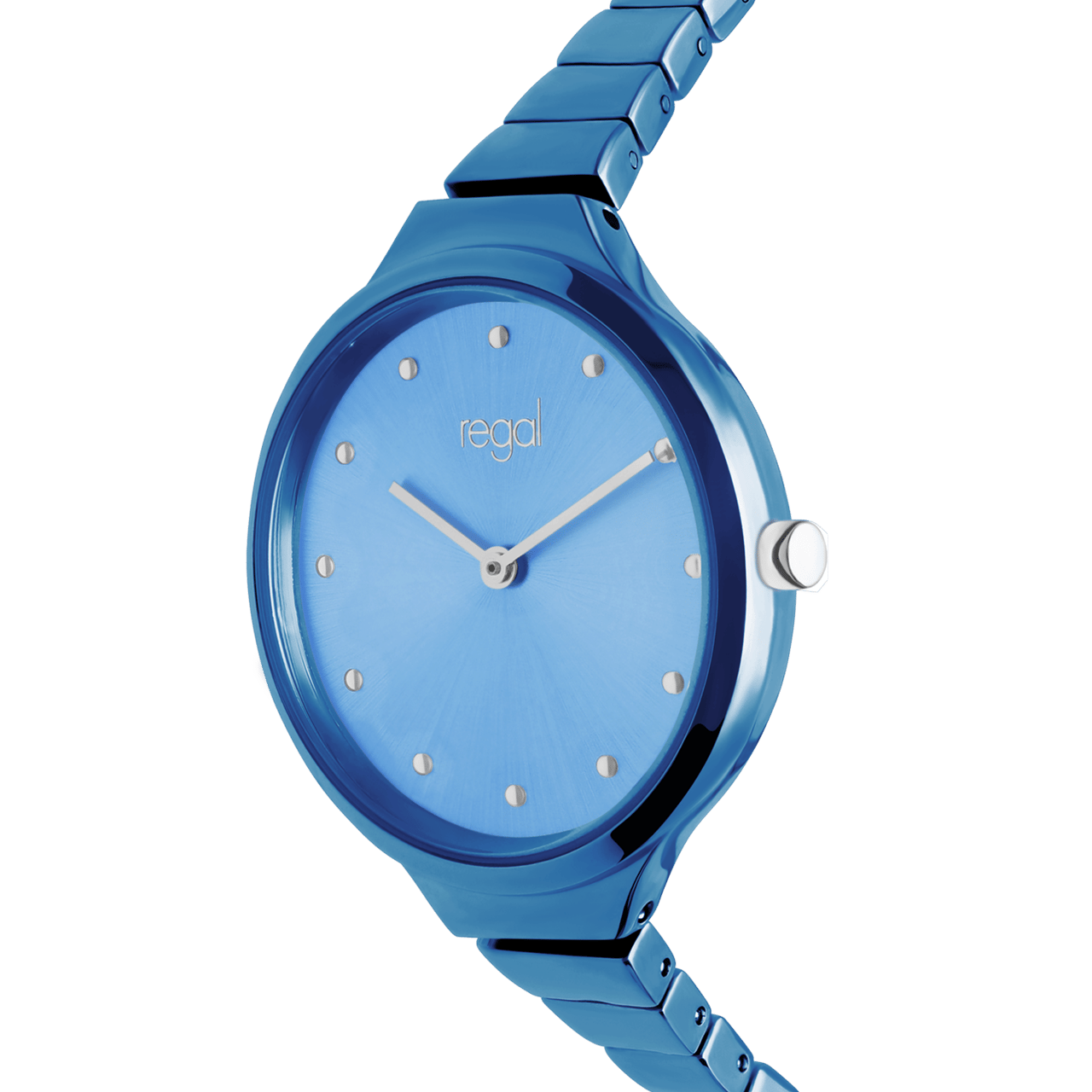 Regal Armbanduhr für Damen, blauer Alloy