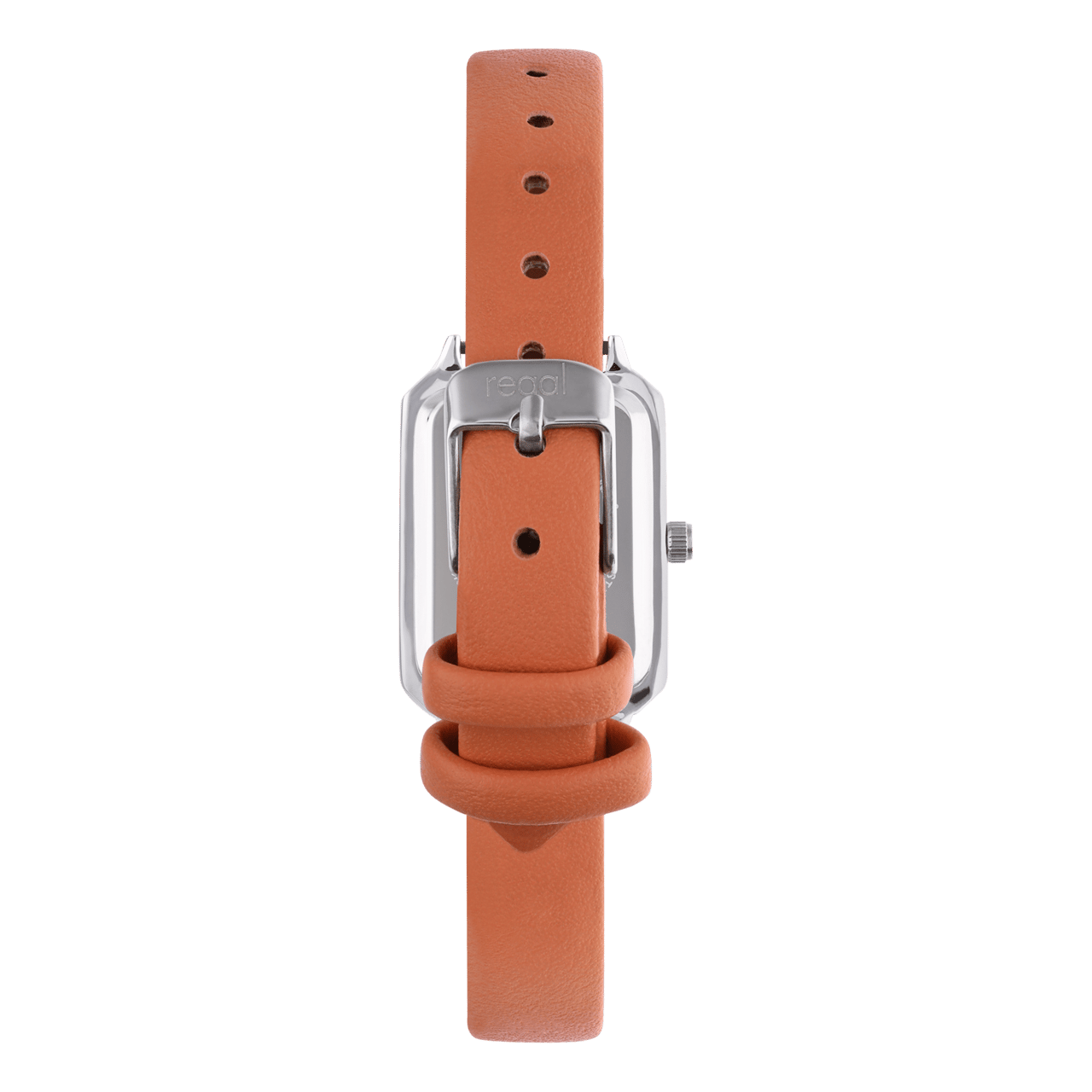 Regal Damen-Armbanduhr mit hellorangem Armband