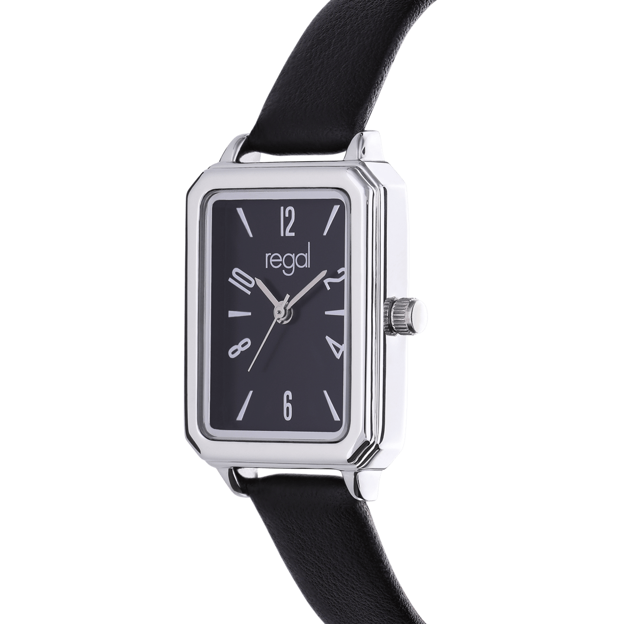 Regal Damen-Armbanduhr mit schwarzem Armband