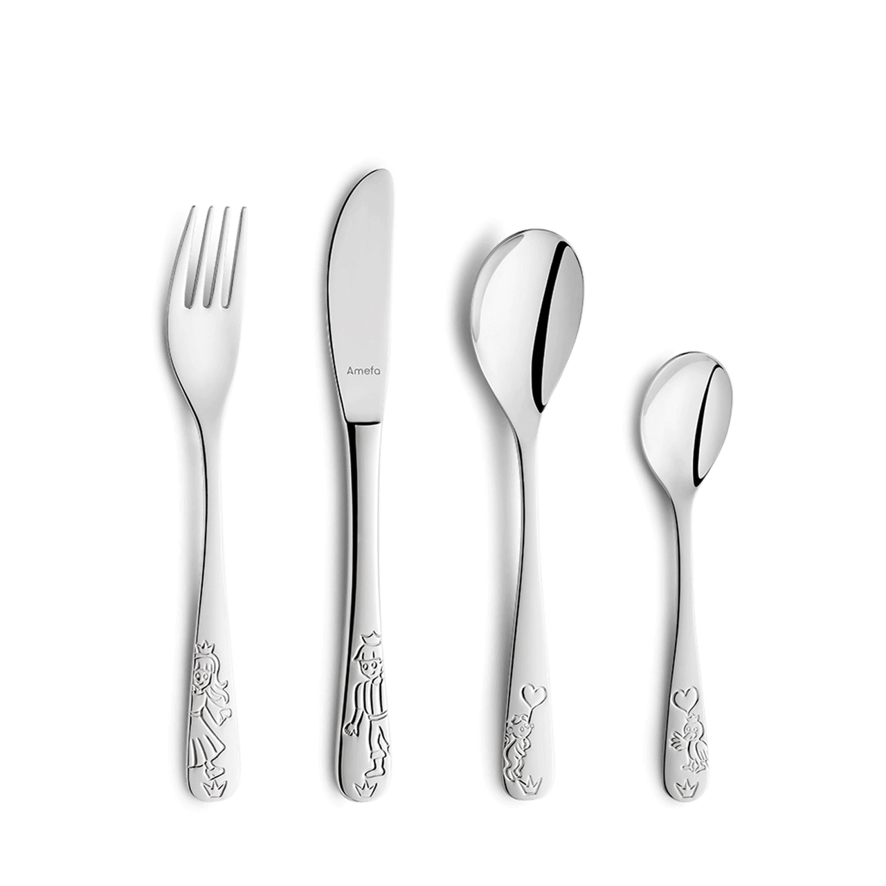 Besteckset Prinzessin 4-teilig