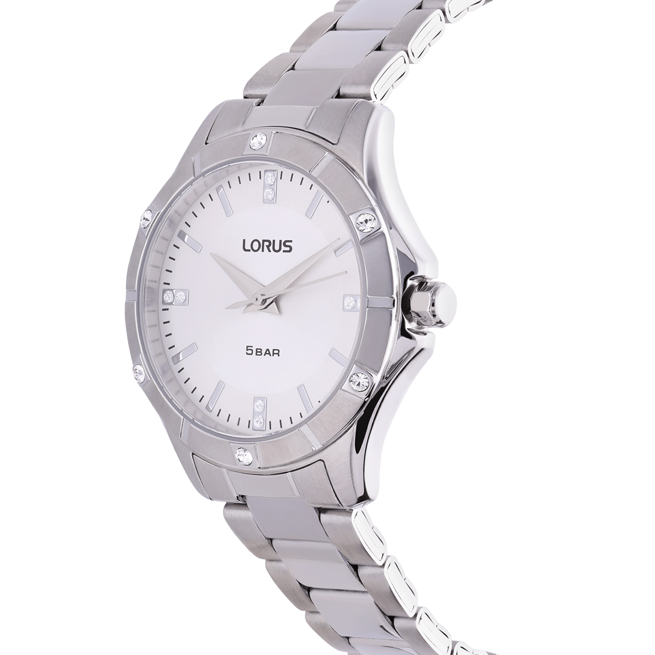 Lorus dameshorloge stainless steel zilver zirkonia RG279XX9