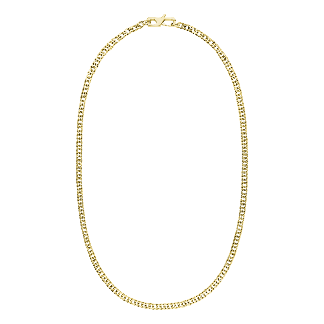Guess stalen goldplated herenschakelketting