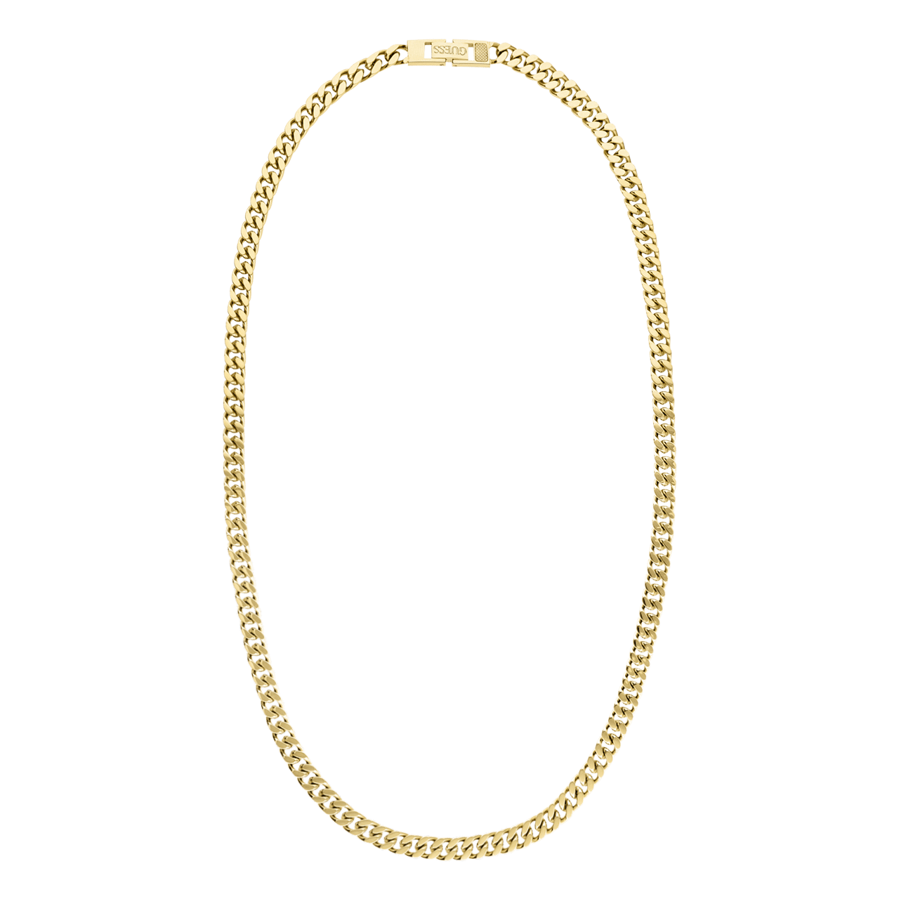 Guess stalen goldplated herenketting