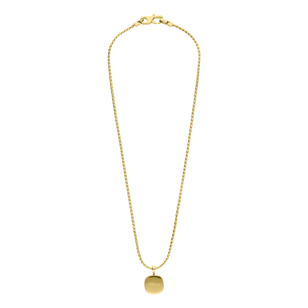 Guess heren stainless steel goldplated collier LION KING