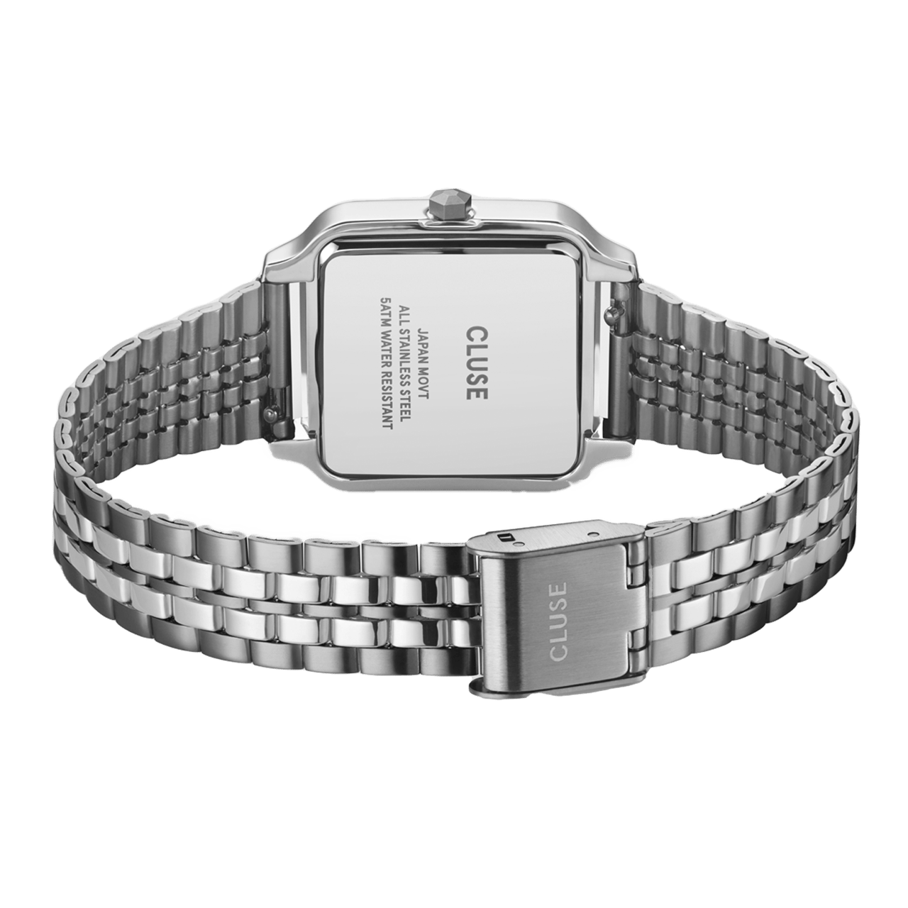 CLUSE - Gracieuse stainless steel horloge zilver met blauw