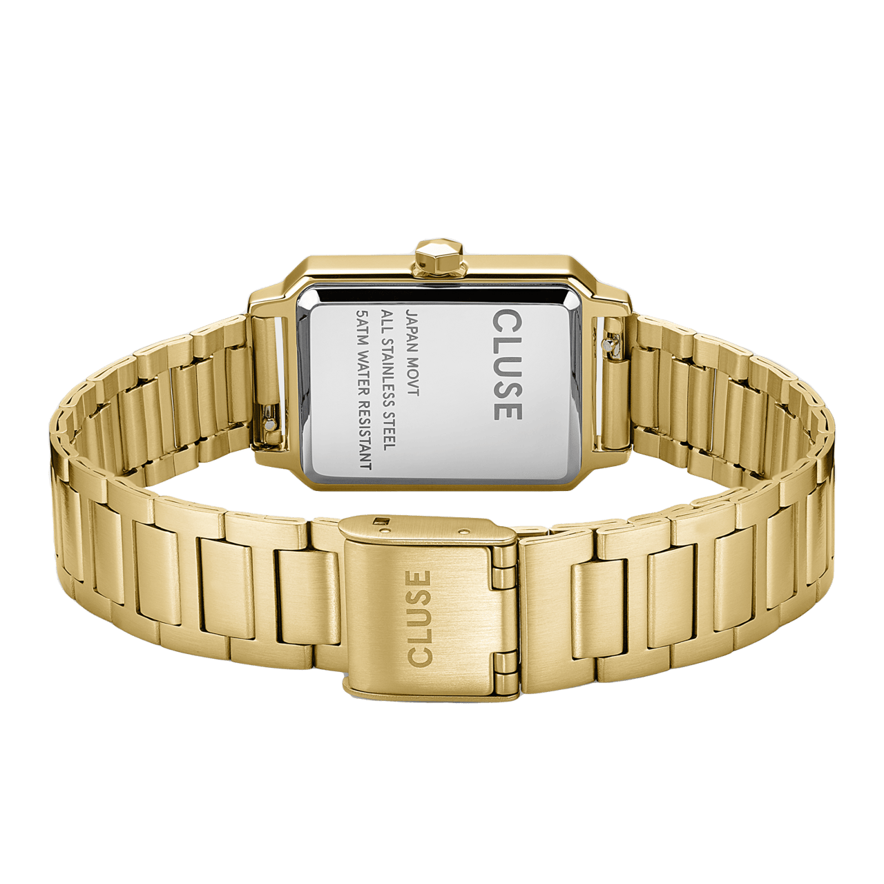 CLUSE – Armbanduhr für Damen „Fluette“ aus Edelstahl, Gold mit Schwarz