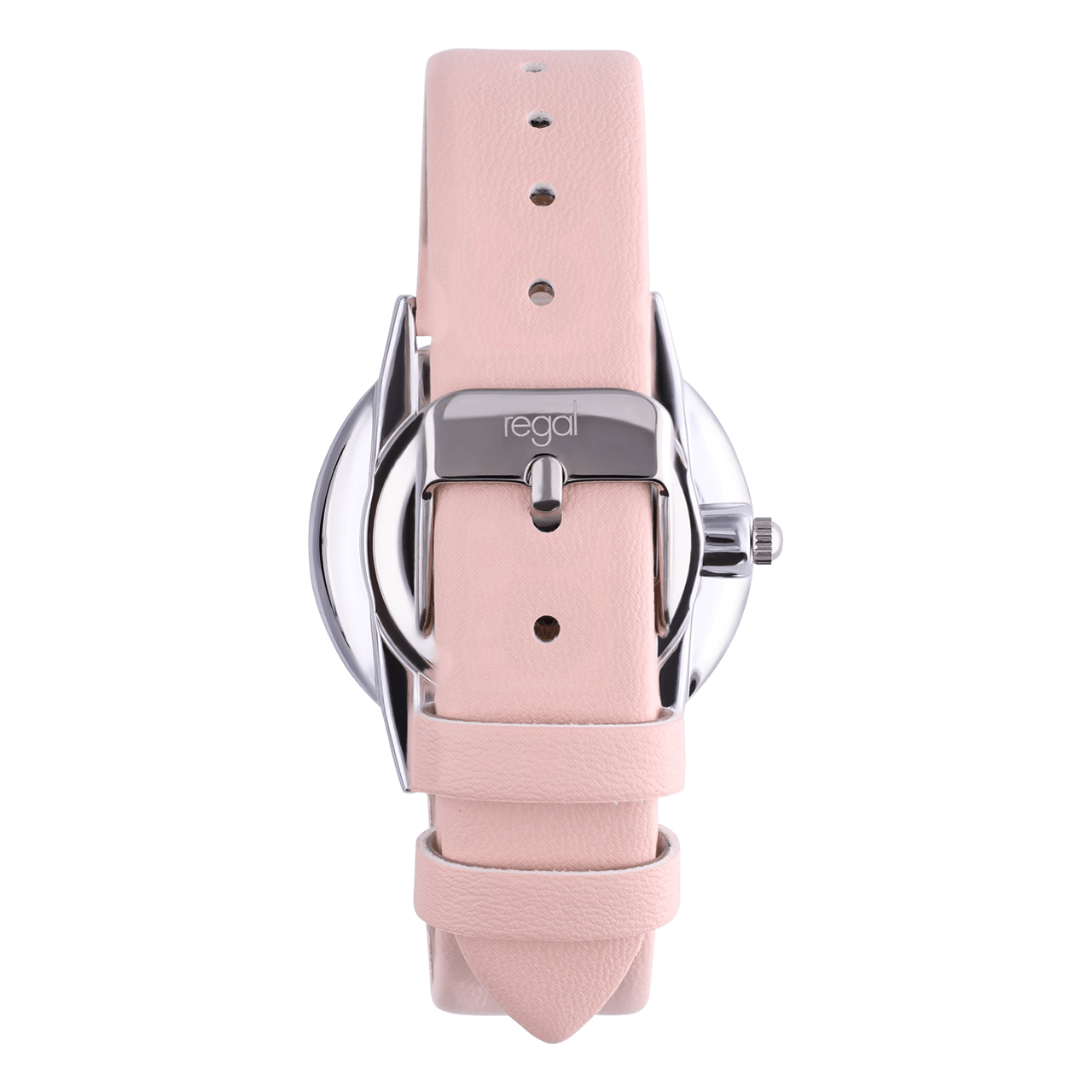 Regal Damen-Armbanduhr, Peach, Zifferblatt in Perlmuttoptik