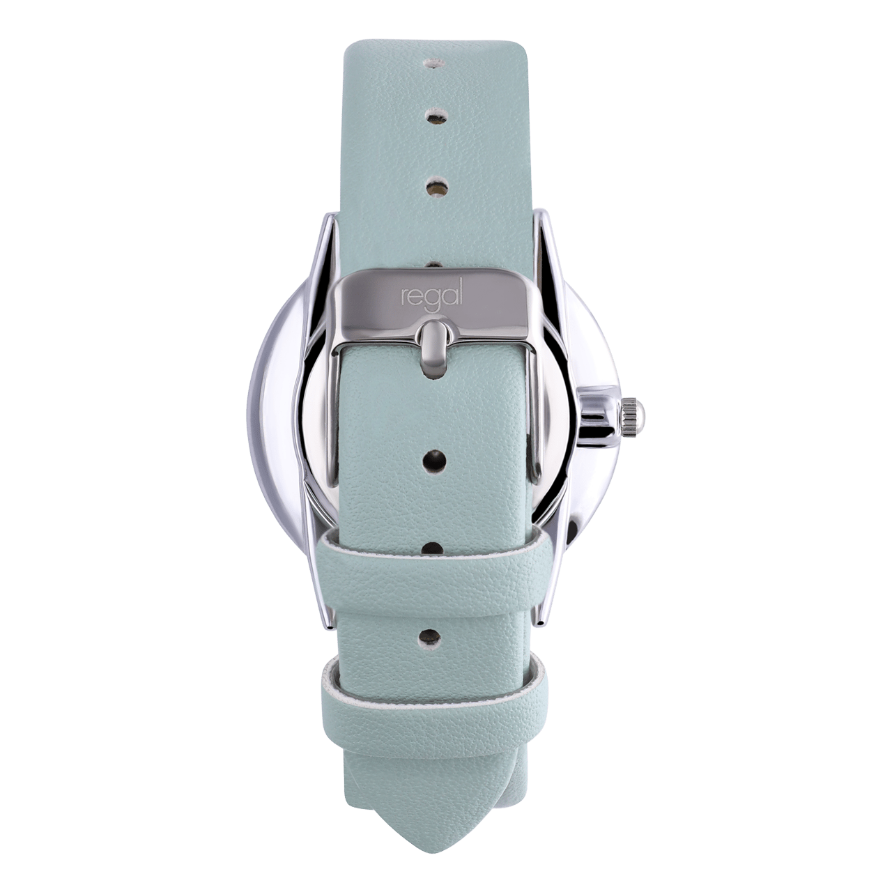 Regal dames horloge groen, parelmoer wijzerplaat