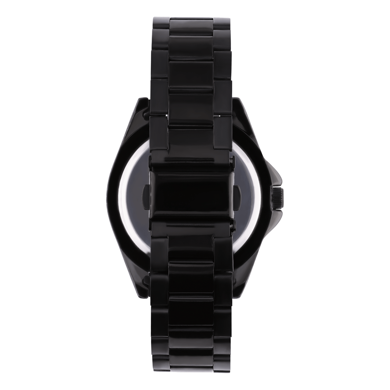 Regal heren horloge zwart met zwart wijzeplaat