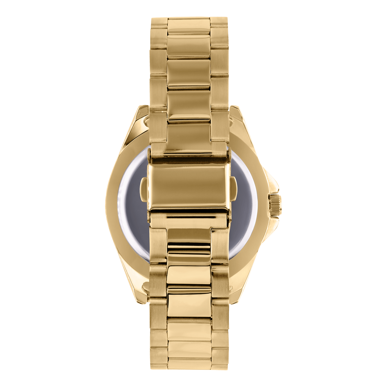Regal heren horloge goudkleurig met zwarte wijzerplaat