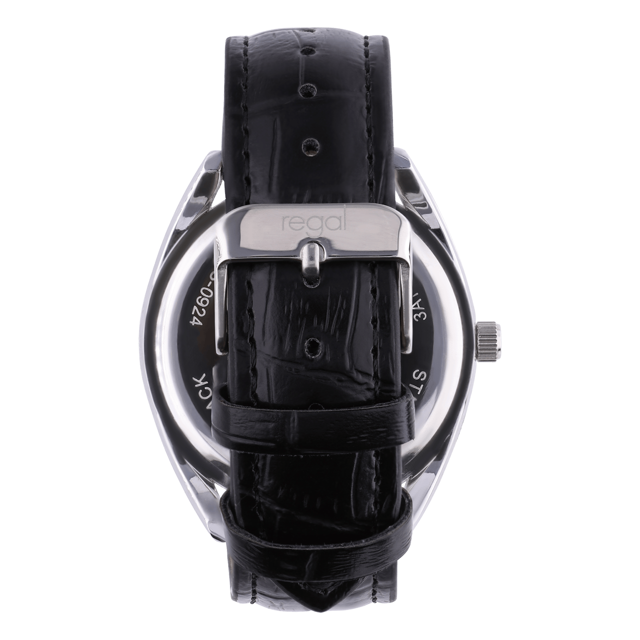 Regal Herren-Armbanduhr mit schwarzem Armband