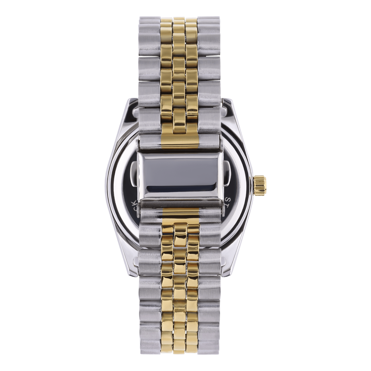 Regal Armbanduhr, zweifarbig, mit blauem Zifferblatt