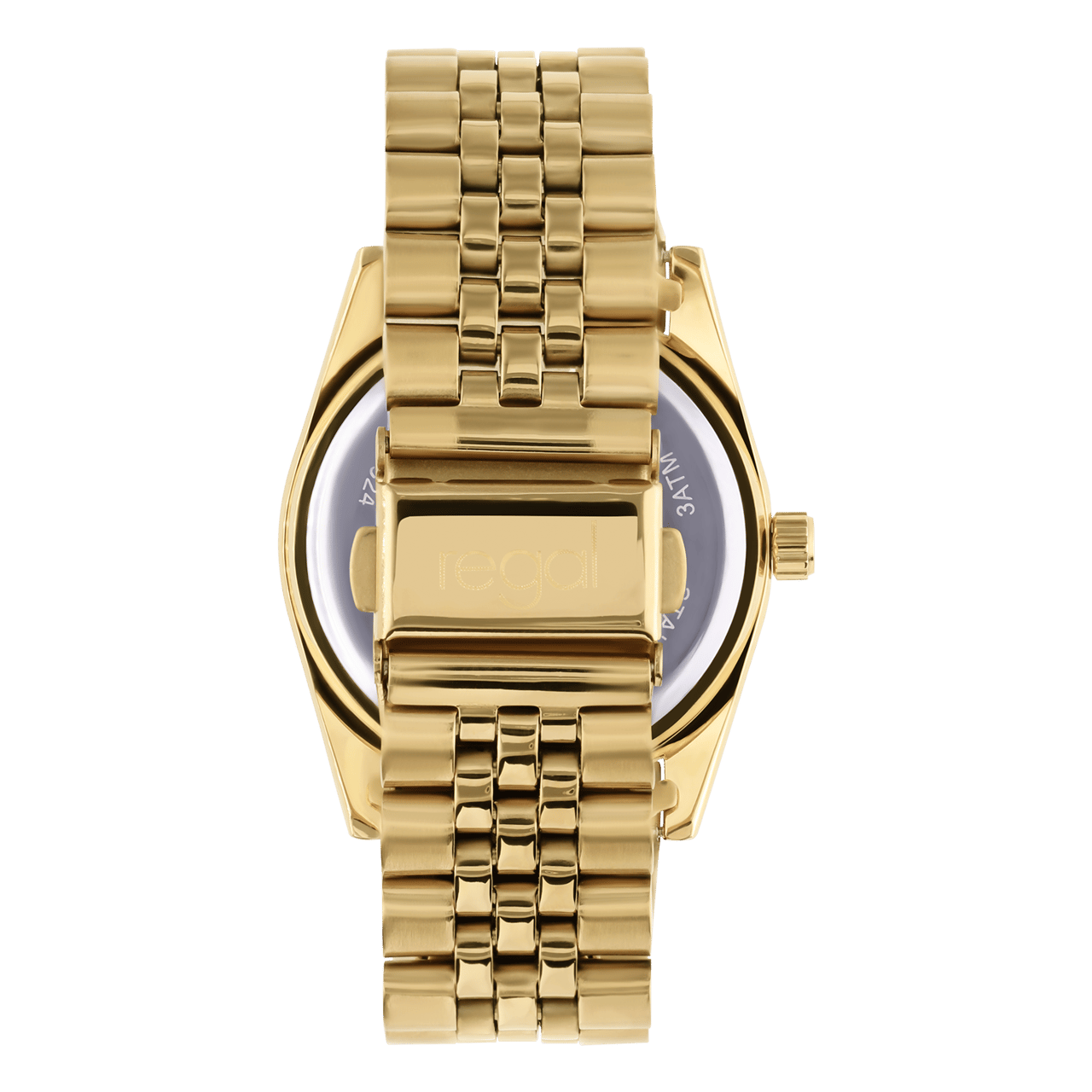 Regal dames horloge goudkleurig met bewerking