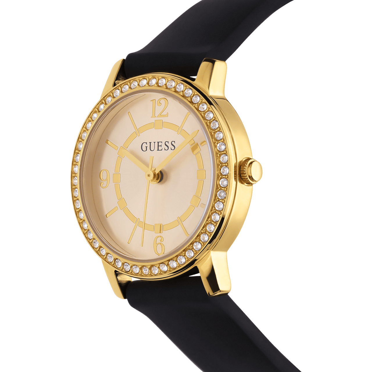 Guess Damenuhr mit Lederarmband, MELODY, GW0469L3