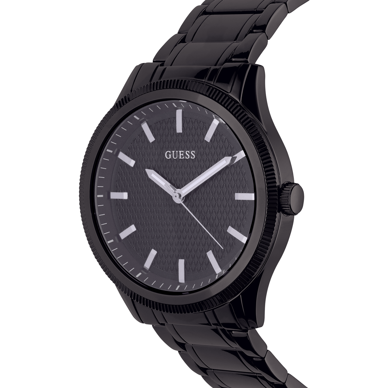 Guess Armbanduhr für Herren aus Edelstahl, Schwarz, DEX, GW0626G3