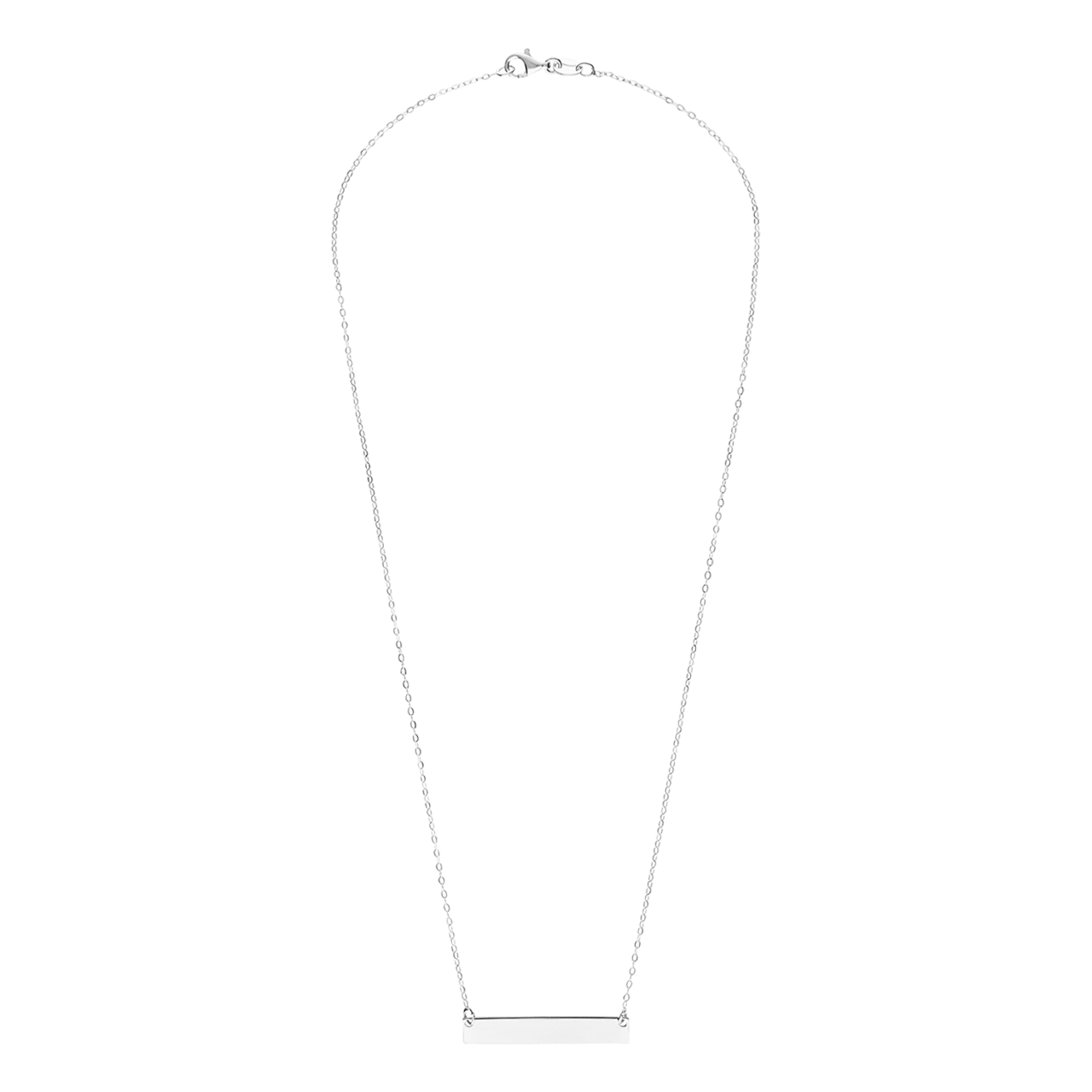 Halskette aus 925er Silber, Stab