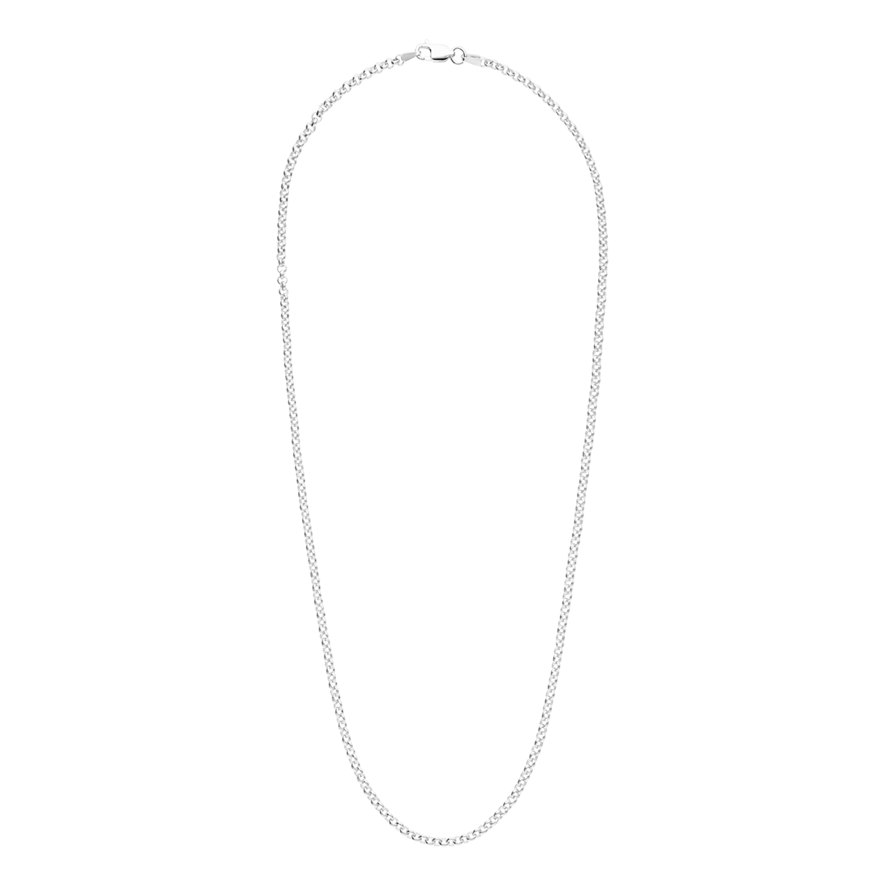 Halskette aus 925er Silber, Jasseron-Glied
