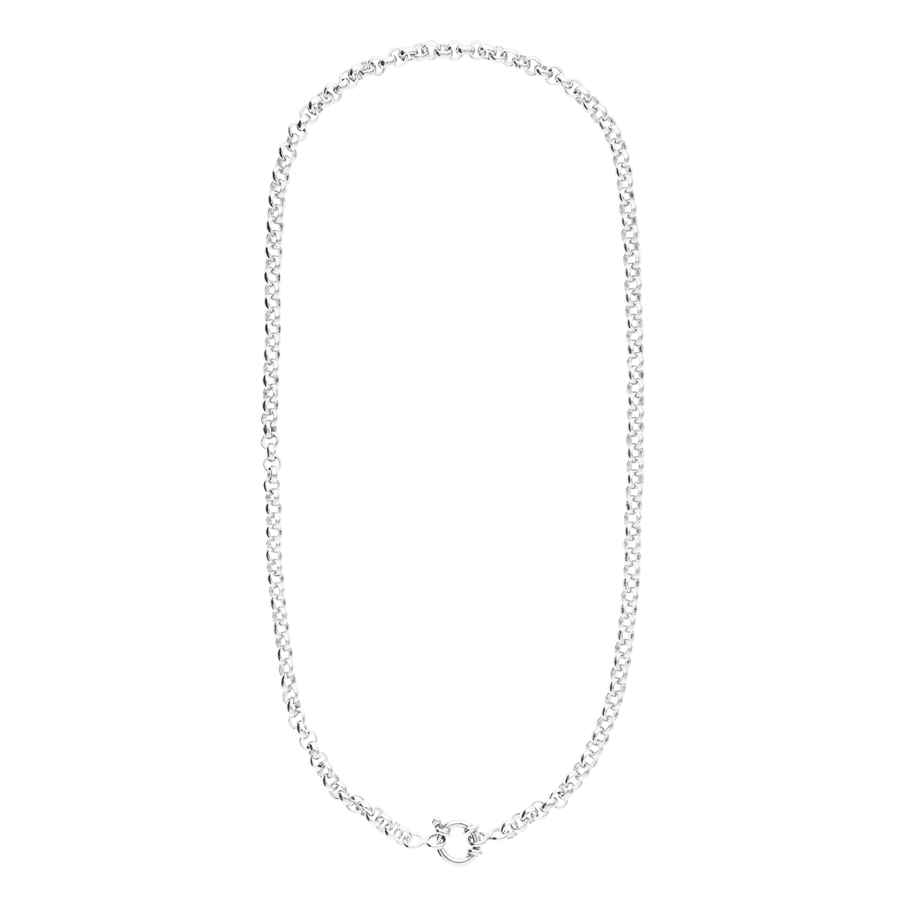 Halskette aus 925er Silber, Jasseron-Glied
