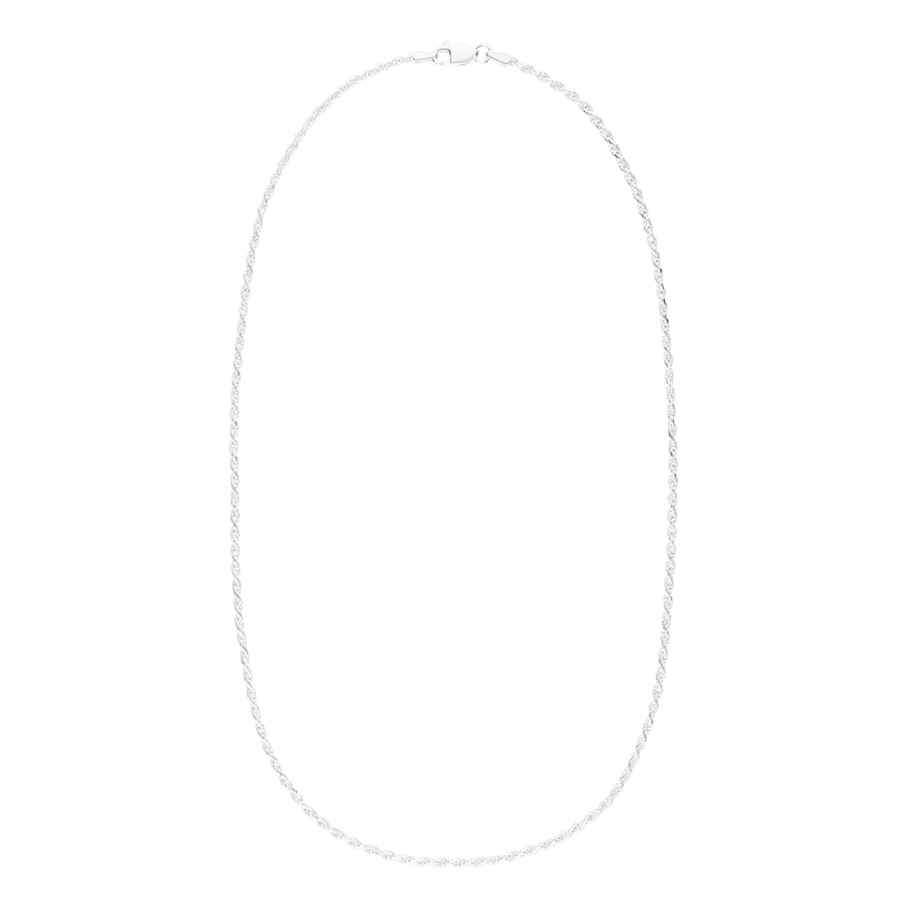 Kordelhalskette aus 925er Silber für Damen