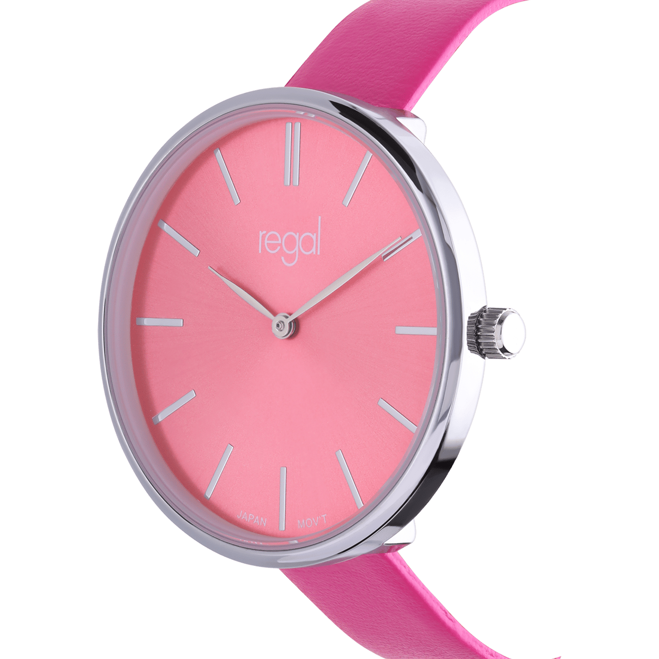 Regal Damen-Armbanduhr mit Armband in Fuchsia