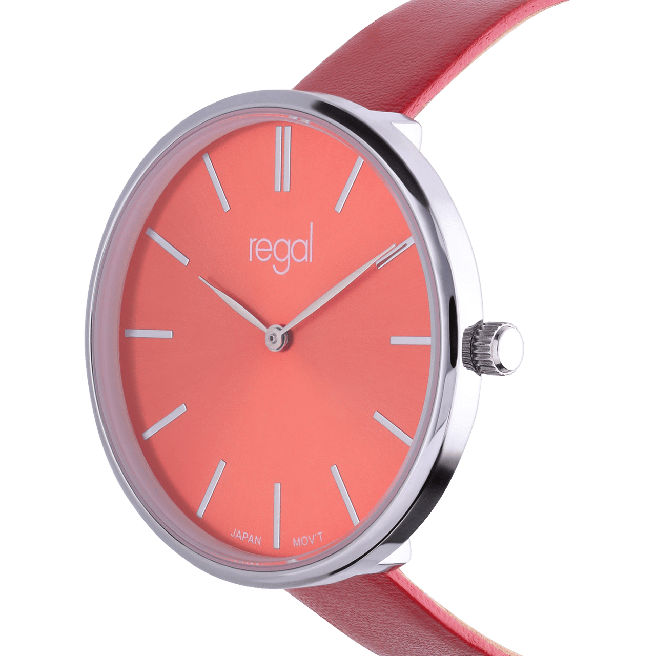 Regal Damen-Armbanduhr mit rotem Armband