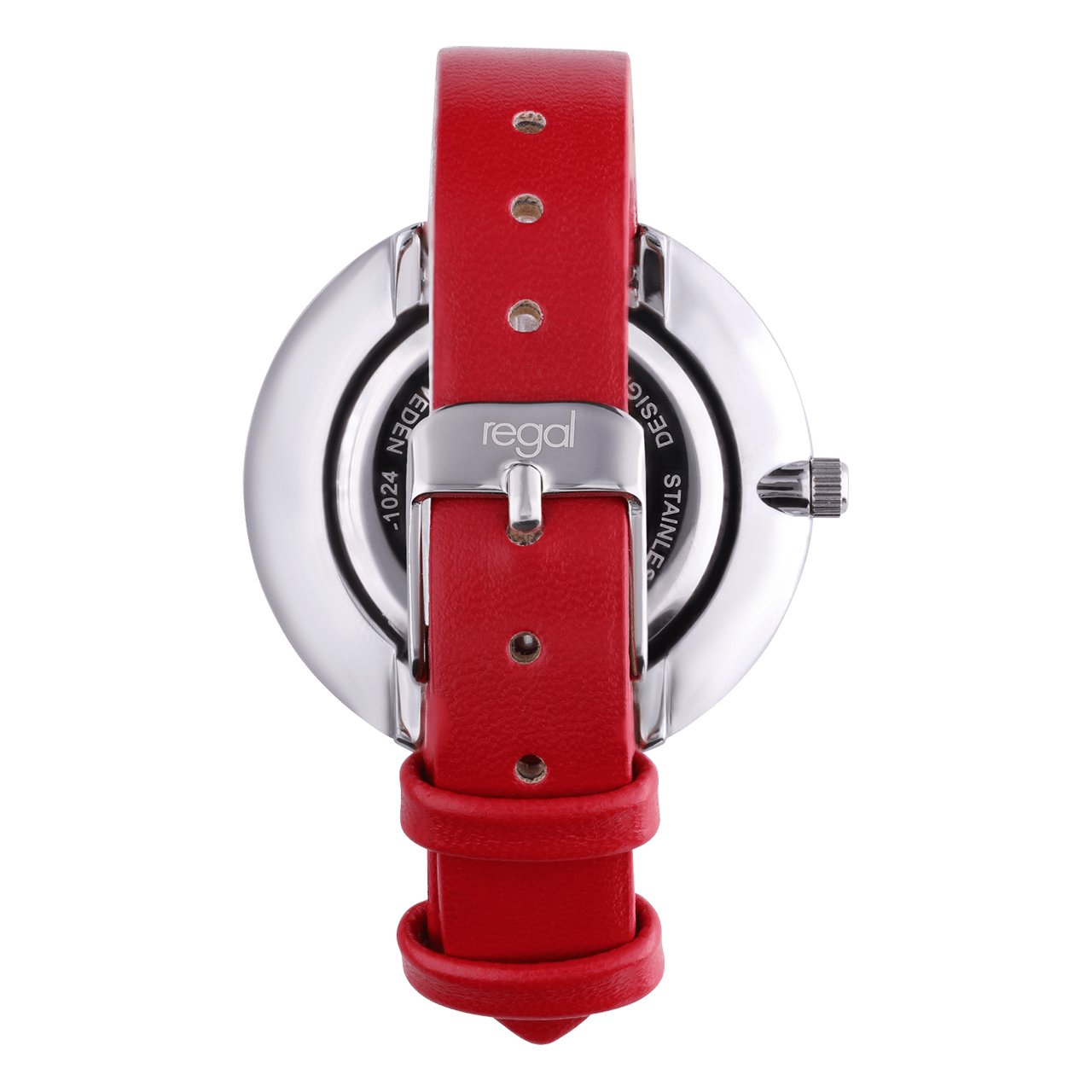 Regal Damen-Armbanduhr mit rotem Armband