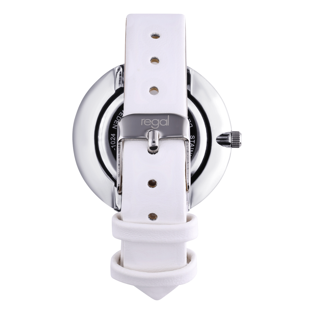 Regal Damen-Armbanduhr mit weißem Armband