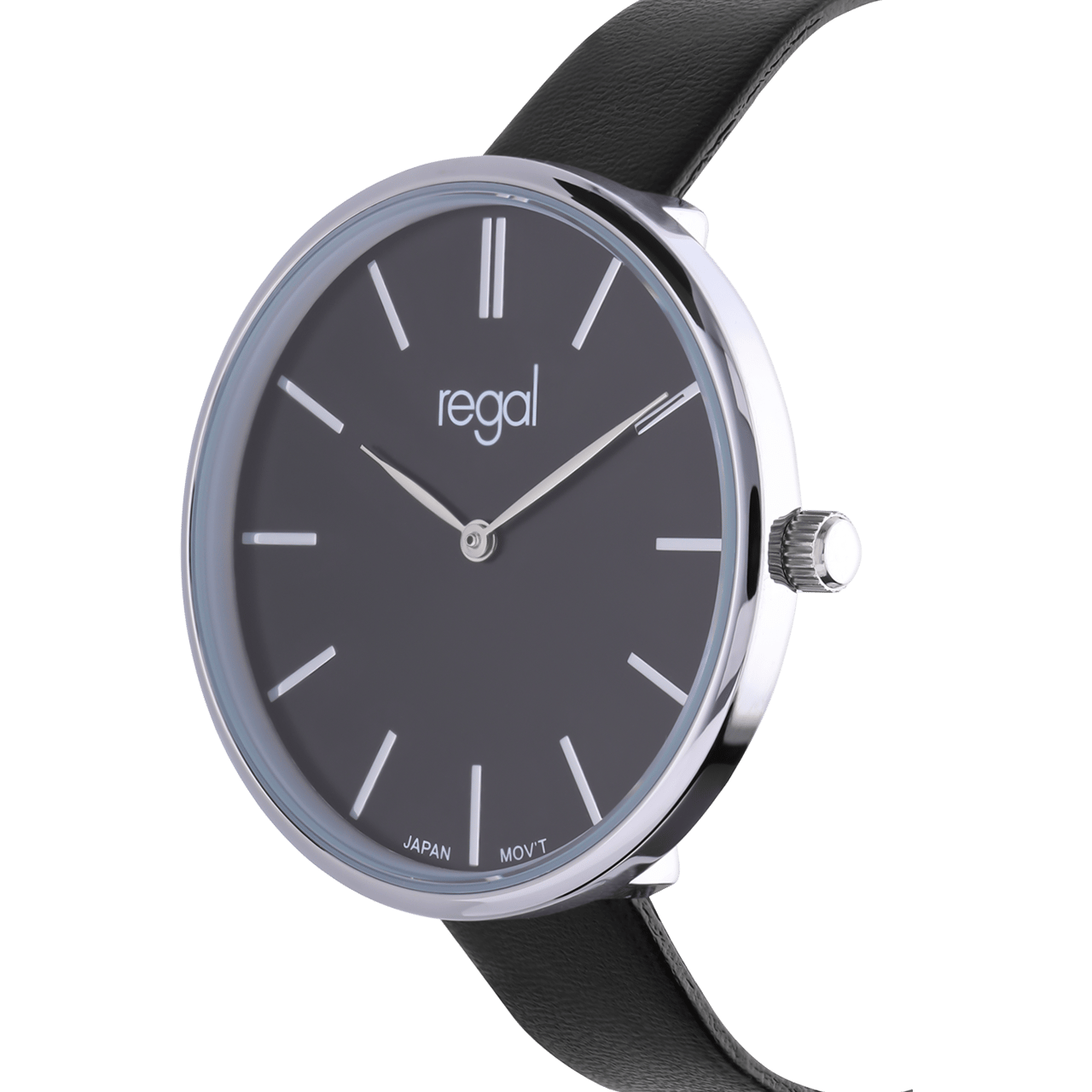 Regal dames horloge met zwarte band