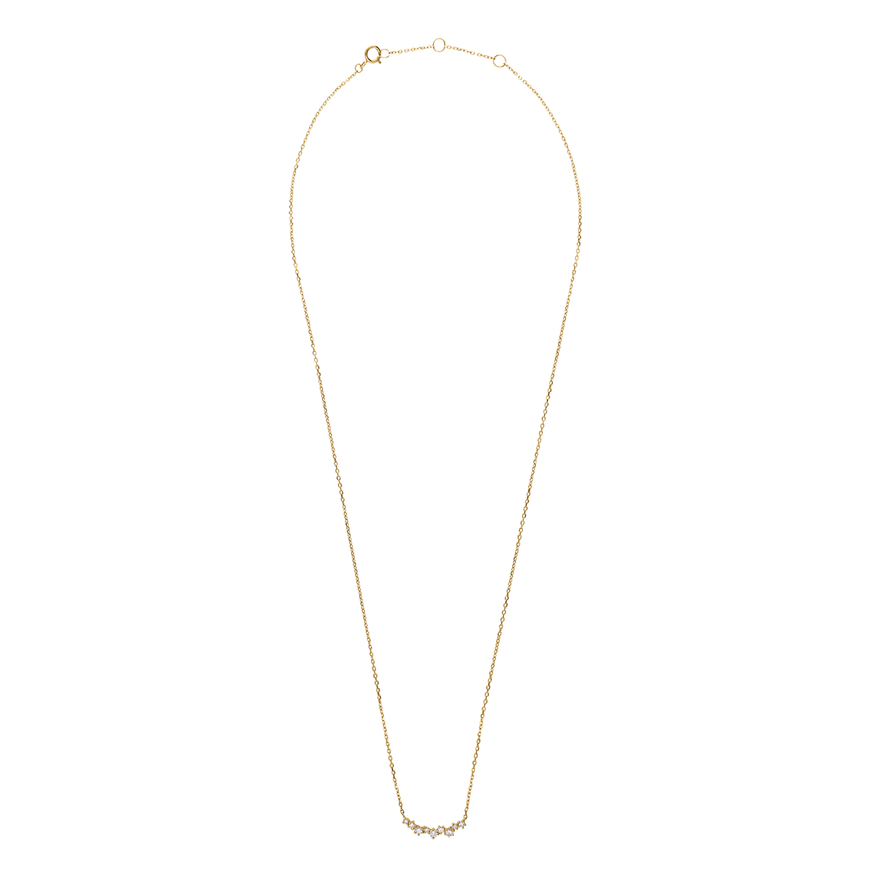 14 Karaat gouden ketting diamant 0,18ct