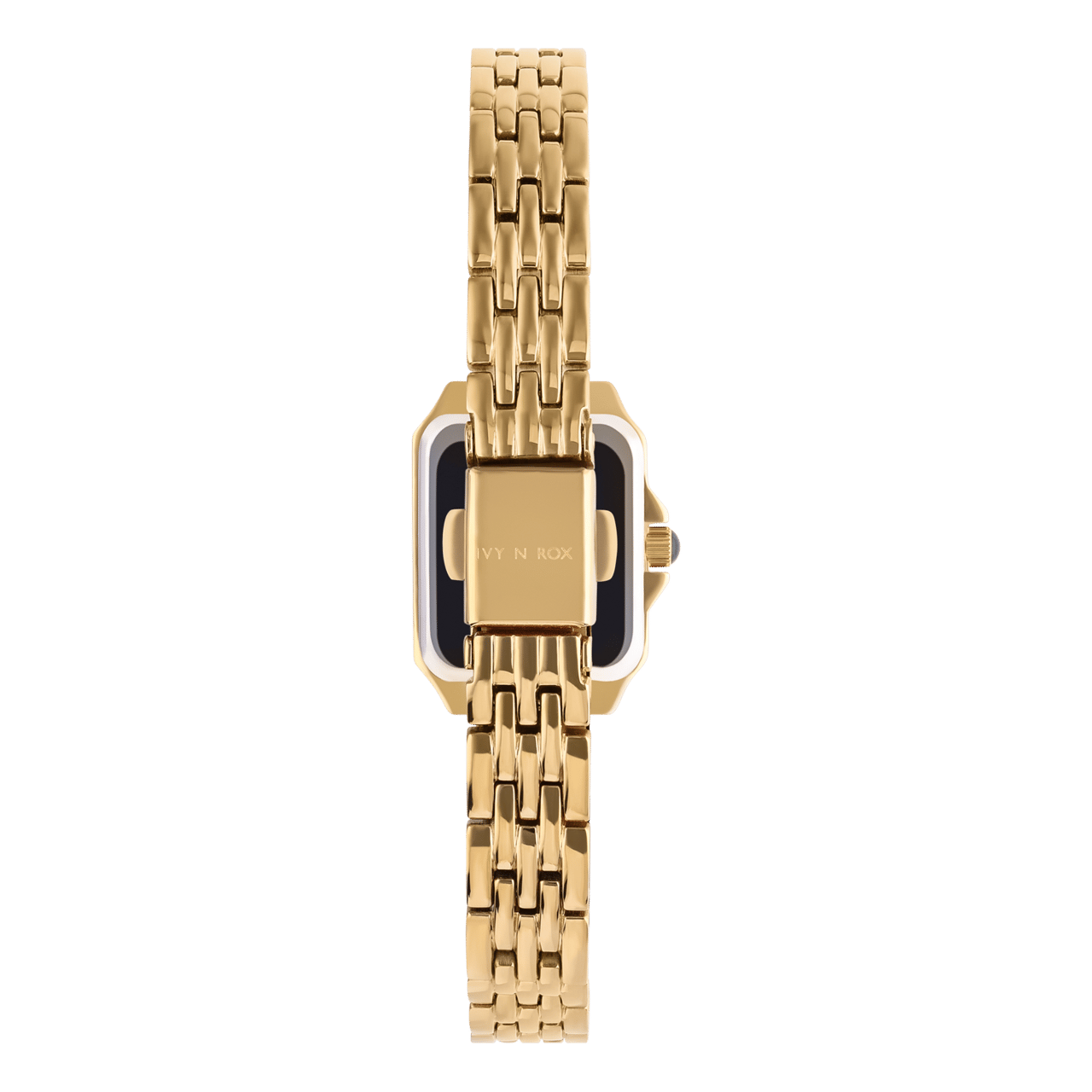 IVY N ROX Armbanduhr aus Edelstahl, goldfarben, mit Zirkonia