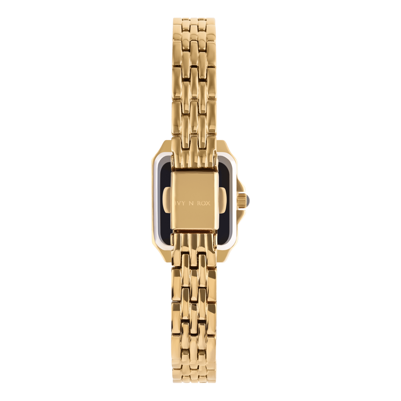 IVY N ROX stainless steel horloge goudkleurig met zirkonia