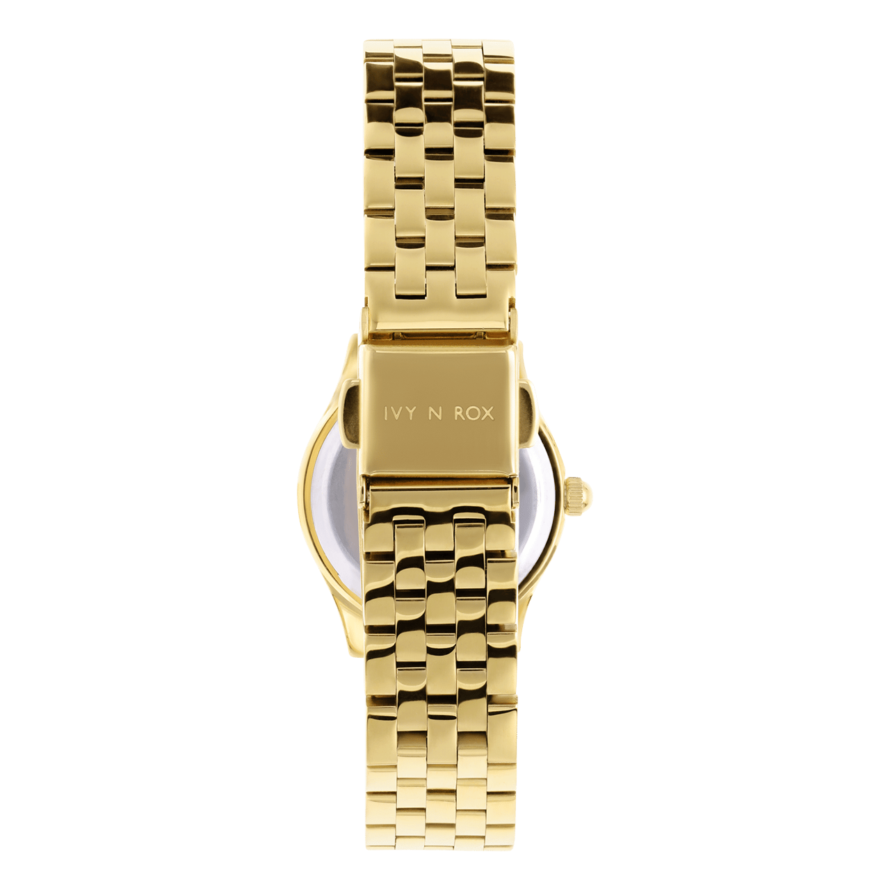 IVY N ROX stainless steel horloge goudkleurig met zirkonia