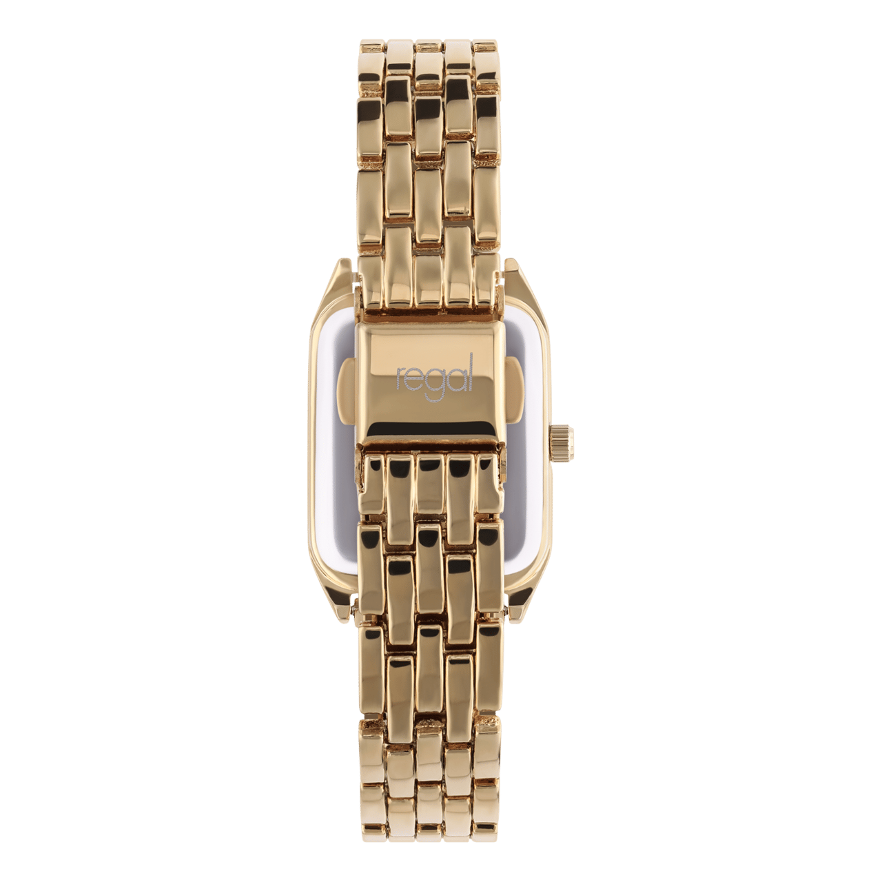 Regal Armbanduhr, goldfarben, mit römischen Ziffern