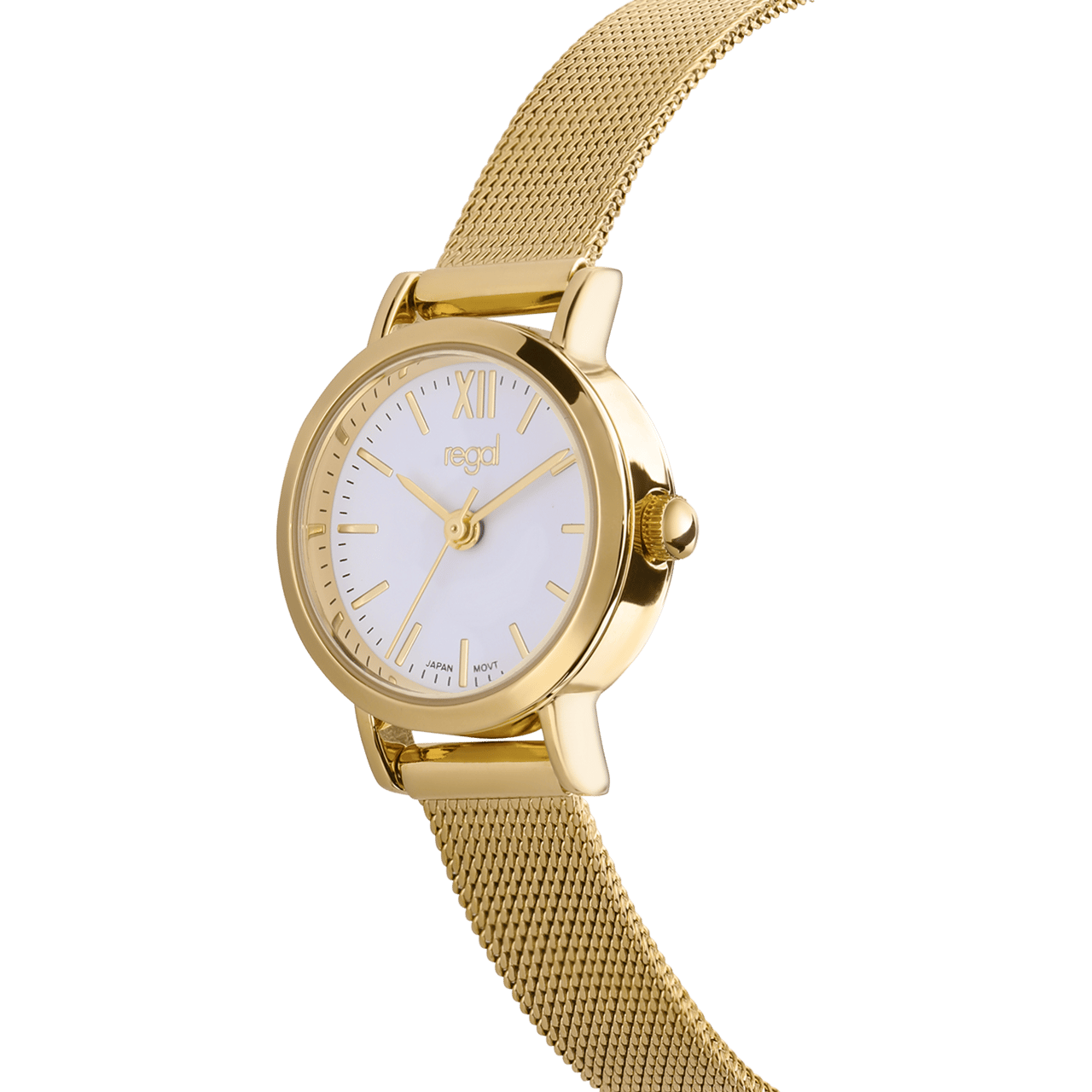 Regal Armbanduhr mit goldfarbenem Armband