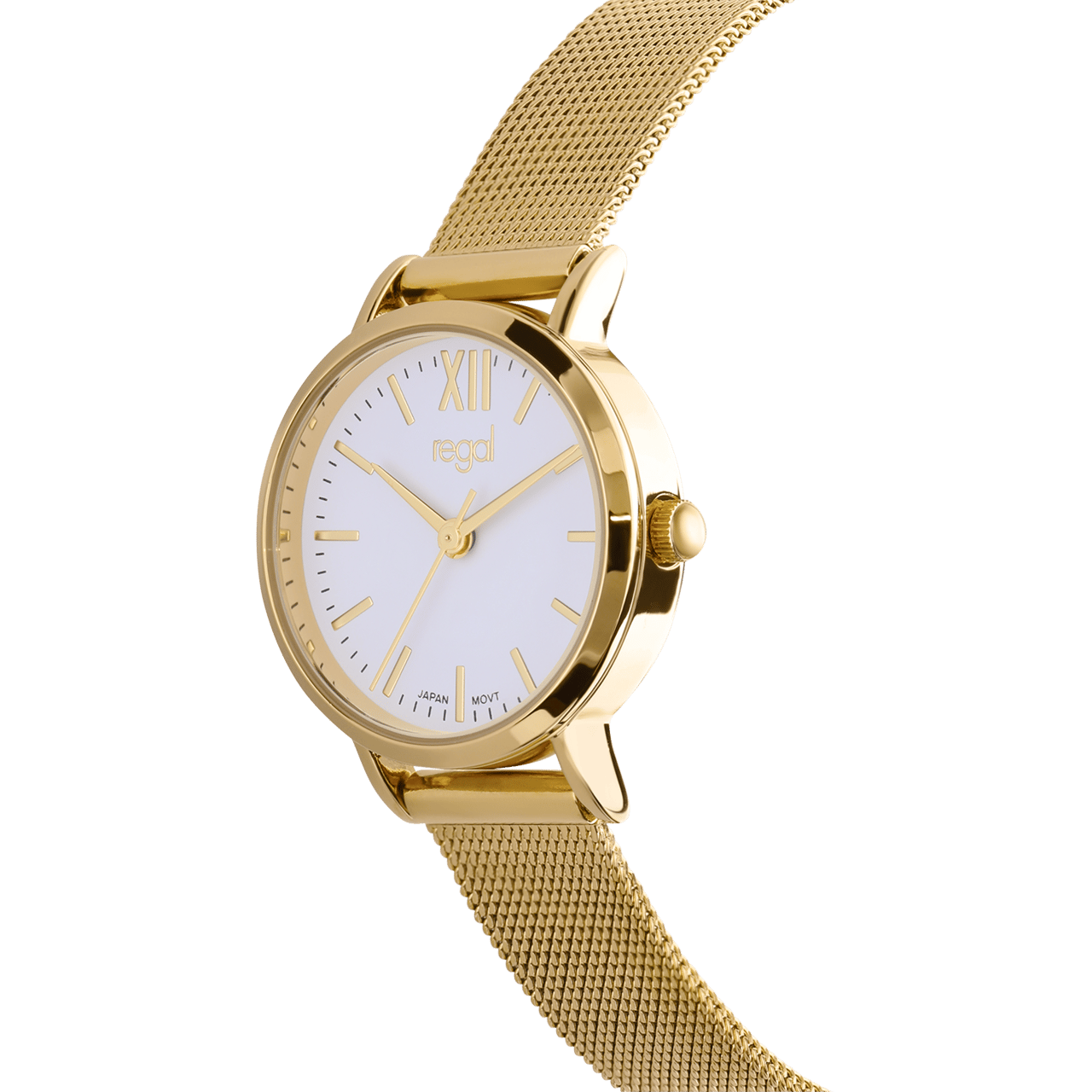 Regal Armbanduhr mit goldfarbenem Armband