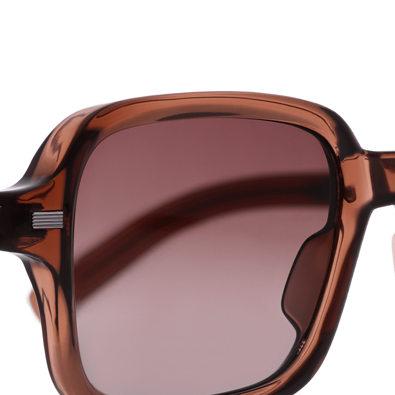 Braune Sonnenbrille mit braunen Gläsern