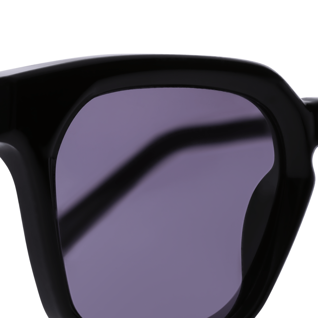 Schwarze quadratische Retrosonnenbrille
