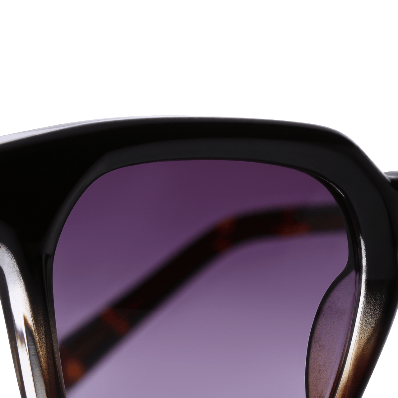 Schwarze Sonnenbrille mit Pantherprint
