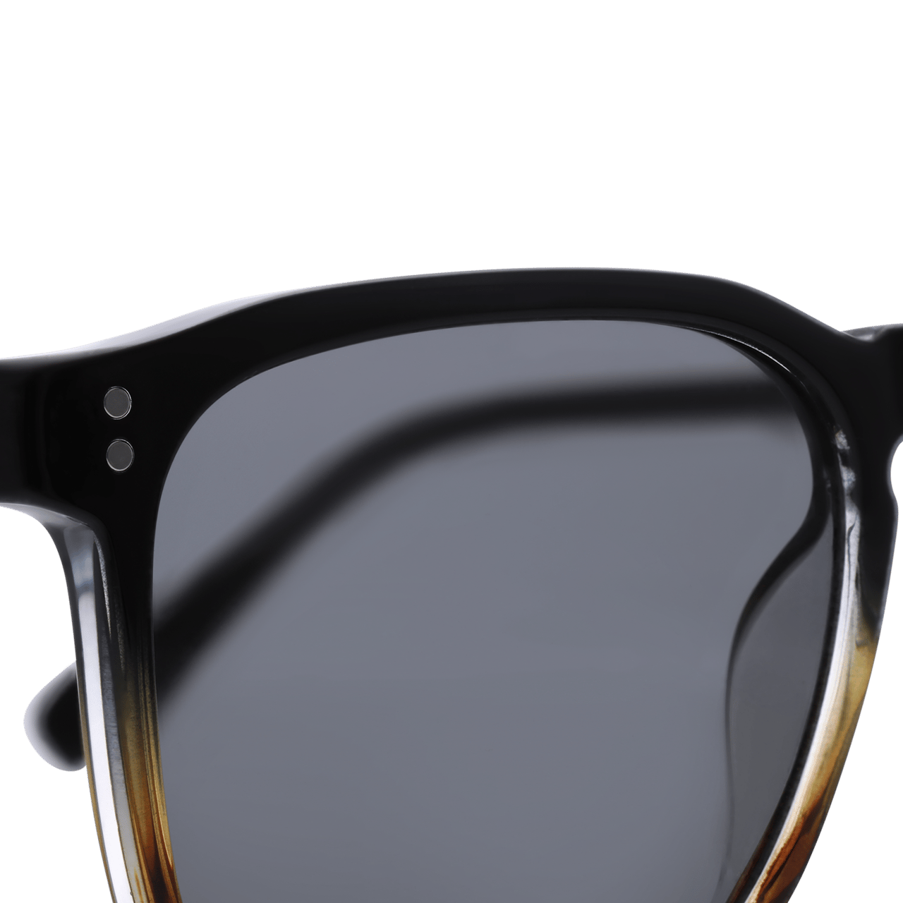 Schwarz-braune quadratische Sonnenbrille