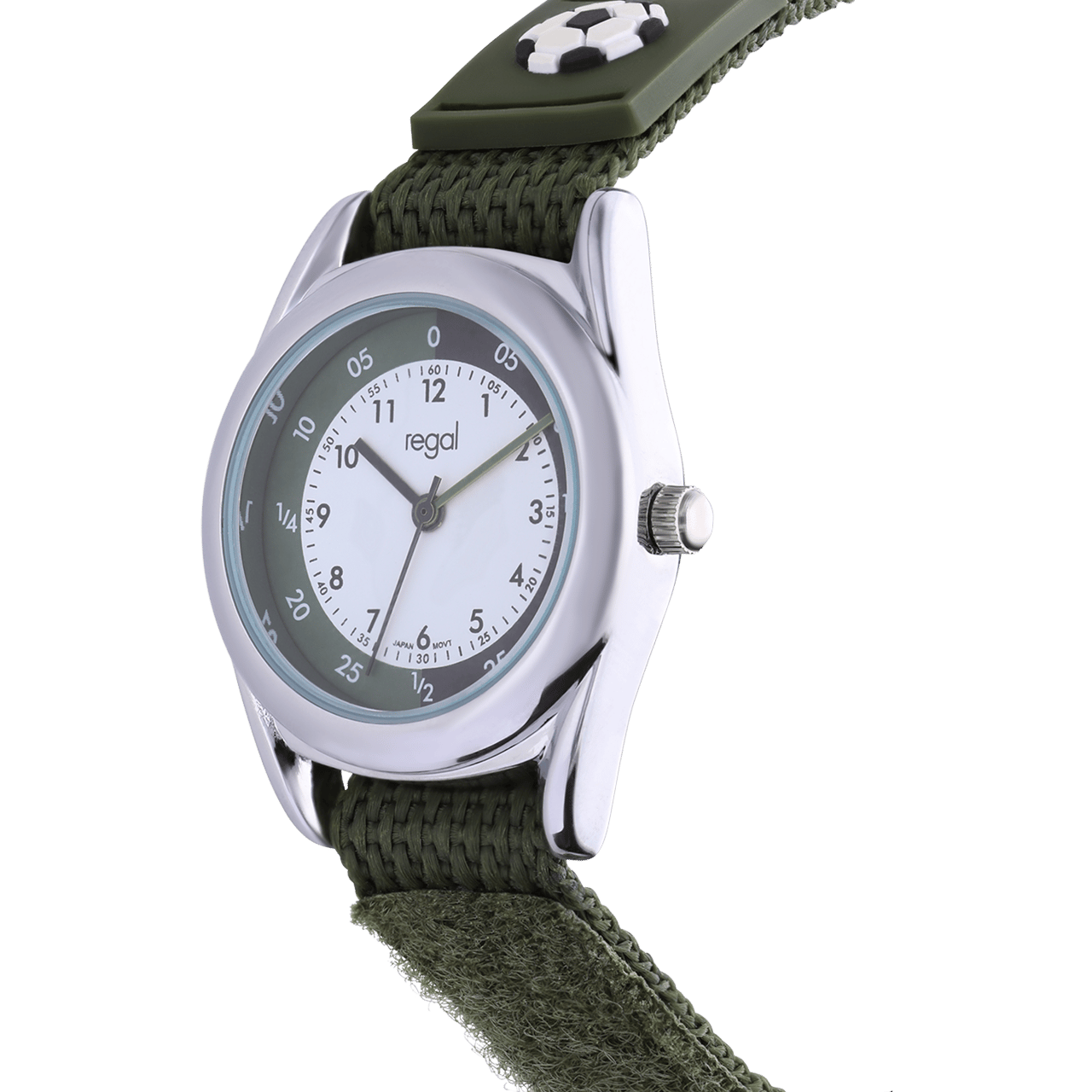 Regal Kids horloge groen in voetbaldoosje