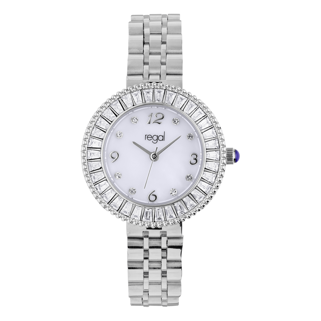 Regal Armbanduhr für Damen, silberfarben