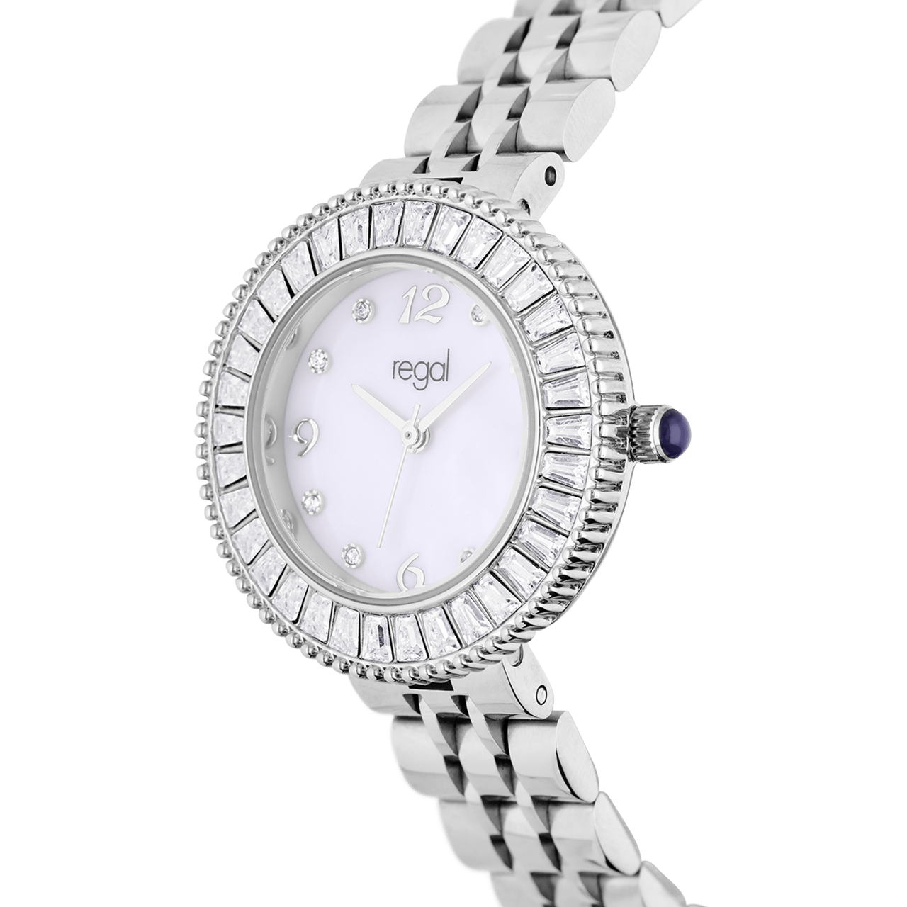 Regal Armbanduhr für Damen, silberfarben