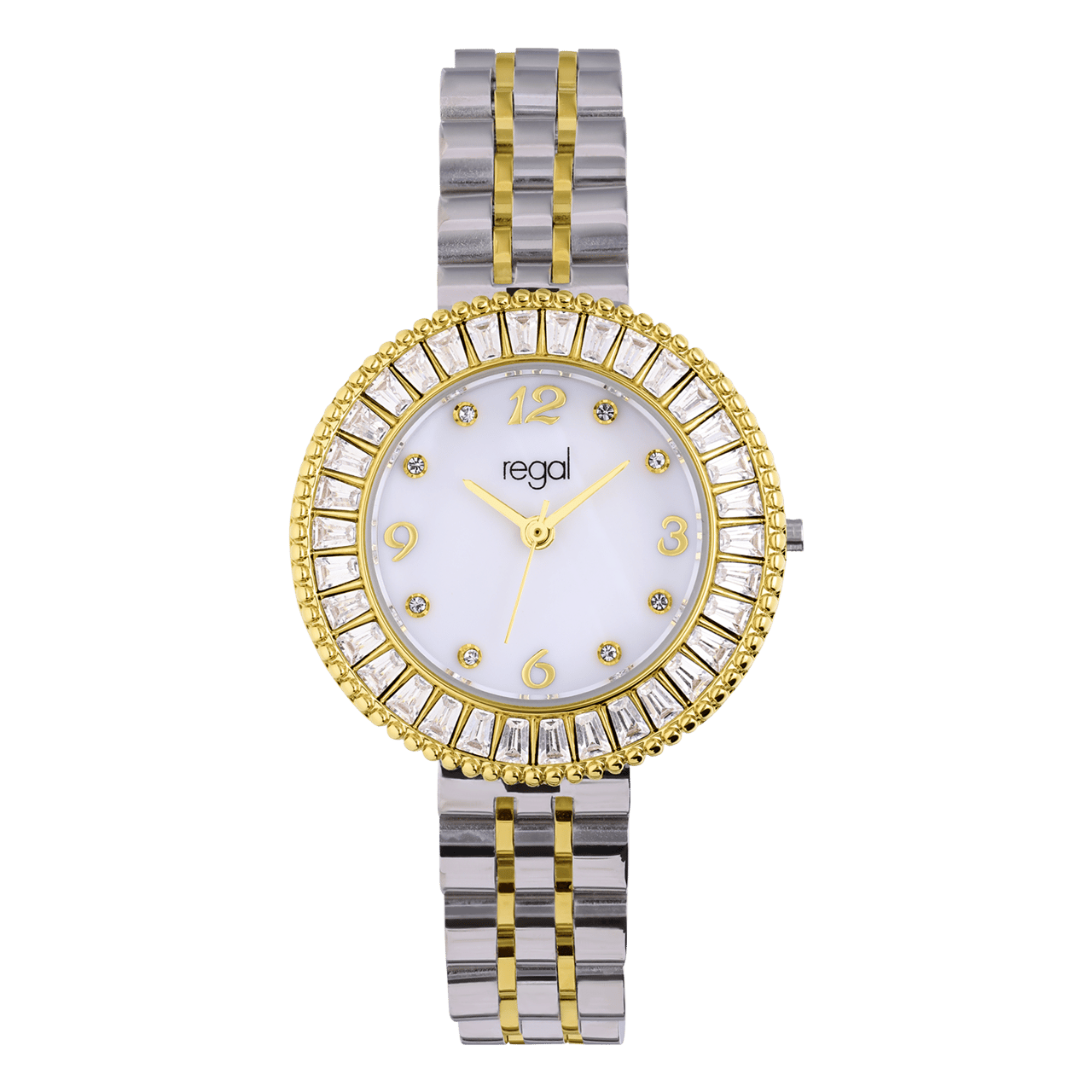 Regal damesset Horloge en armband Bicolor