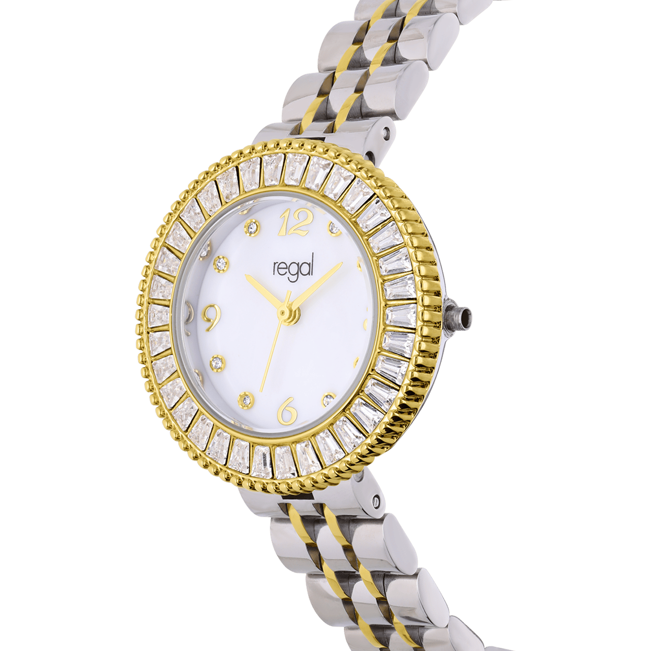 Regal damesset Horloge en armband Bicolor