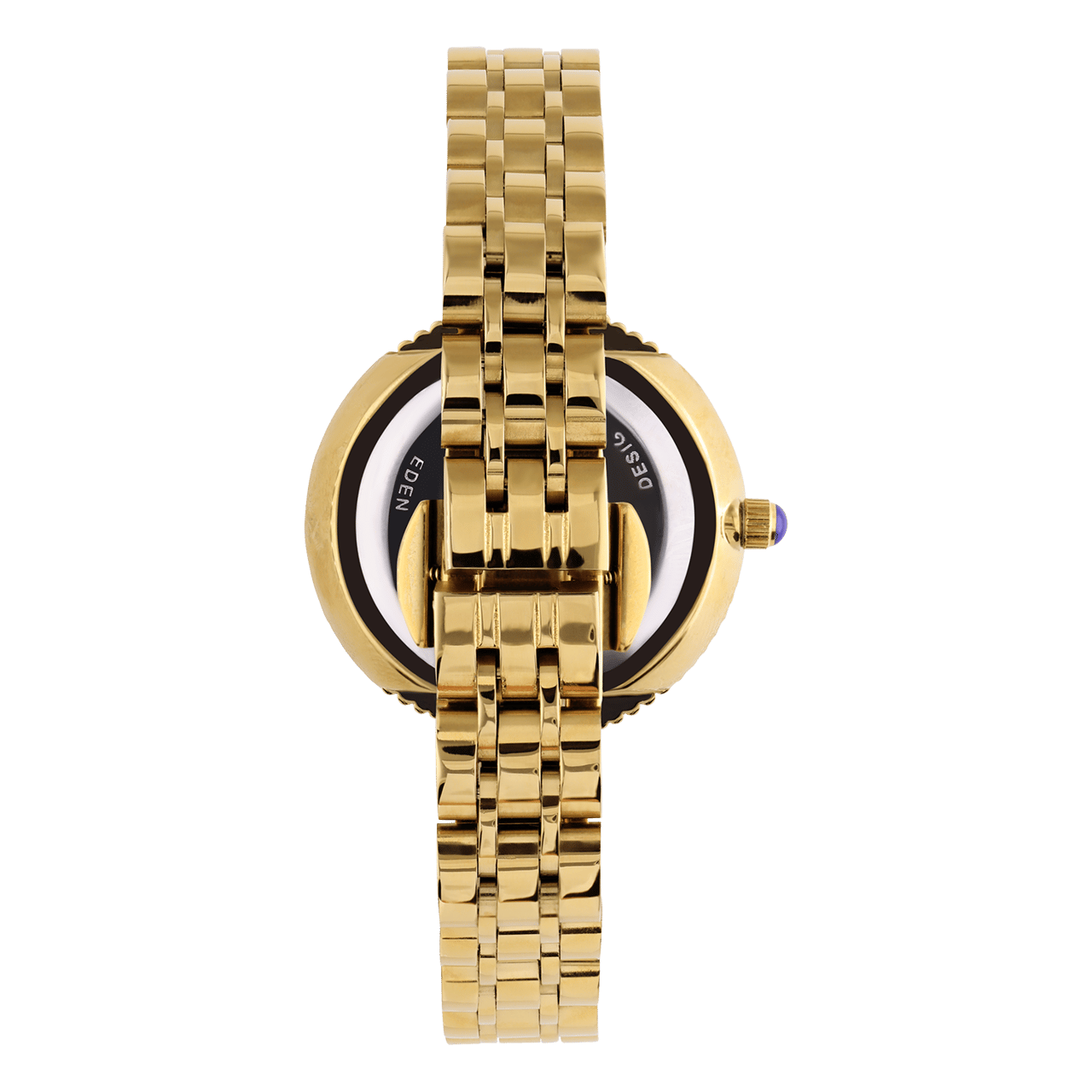 Regal damesset Horloge en armband goudkleurig