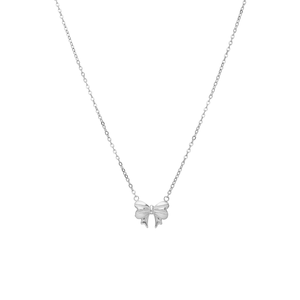 Stalen ketting met strik